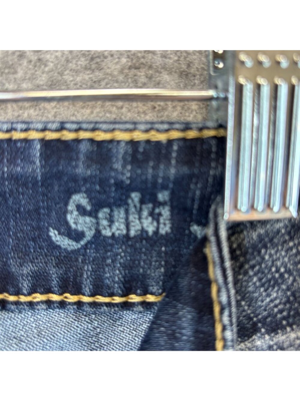 Silver Suki Womens 30 x 32 Jeans Bootcut Dark Wash Contrast Stitching Blue Denim - Picture 12 of 13
